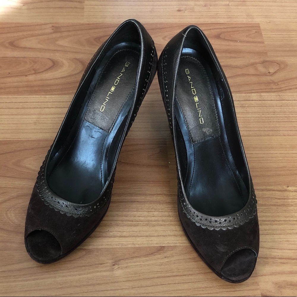Bandolino, open toe high heels. Size 7